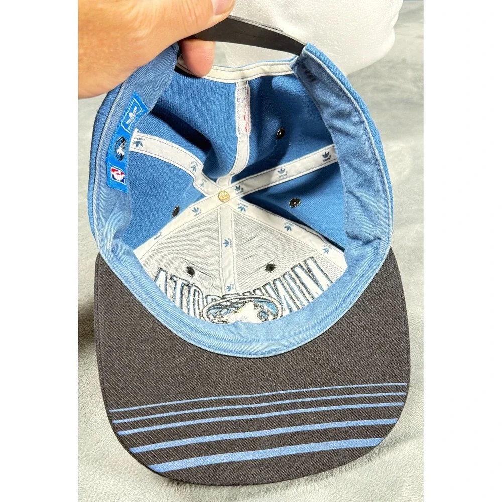 Minnesota Timberwolves Snapback Hat Adidas Blue Black Wolf Logo NBA